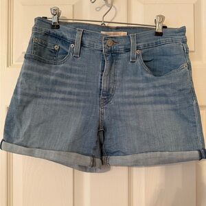 Levi's Light Blue Jean Shorts